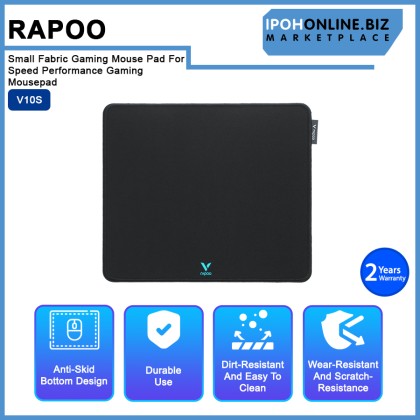 Rapoo V10S Small Fabric Gaming Mouse Pad For Speed Performance Gaming Mousepad